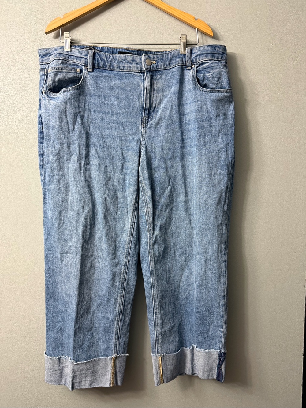 Talbots straight ankle cuff jeans 18W